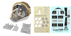 Paragrafix 250 1/72 Star Wars: Millennium Falcon Cockpit foto-incisione, resina e dec - Foto 1 di 1