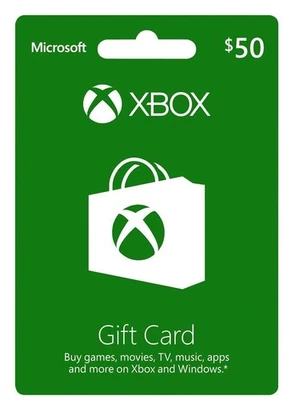 Подарочная карта Xbox Live 50 долларов США — американские ключи Microsoft Xbox Live — США | eBay - Изображение 1 из 4