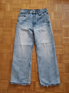 No Maintenance Baggy Light Wash Selvedge Denim Sz 30 - Picture 1 of 8
