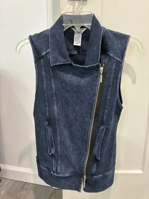 Chaleco de moto asimétrico HARD TAIL HARDTAIL PARA MUJER azul oscuro lavado mineral XS  Foto 1 de 4