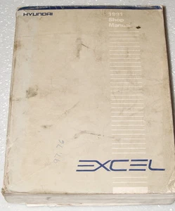 1991 Hyundai Excel Factory Service Manual Original Shop Repair Book - Bild 1 von 1