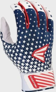 EASTON WOMENS FASTPITCH GHOST NX BATTING GLOVE PAIR ADULT MEDIUM STARS & STRIPES - Picture 1 of 1