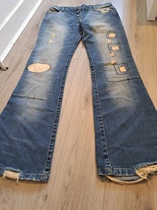 Sass Bide Womens Mojo-Kiko Medium Wash Printed Jeans Size 27 - Picture 1 of 8