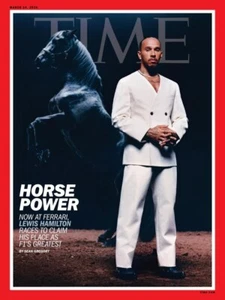 Time Magazine 24th March 2025 Horse Power Lewis Hamilton - Picture 1 of 3