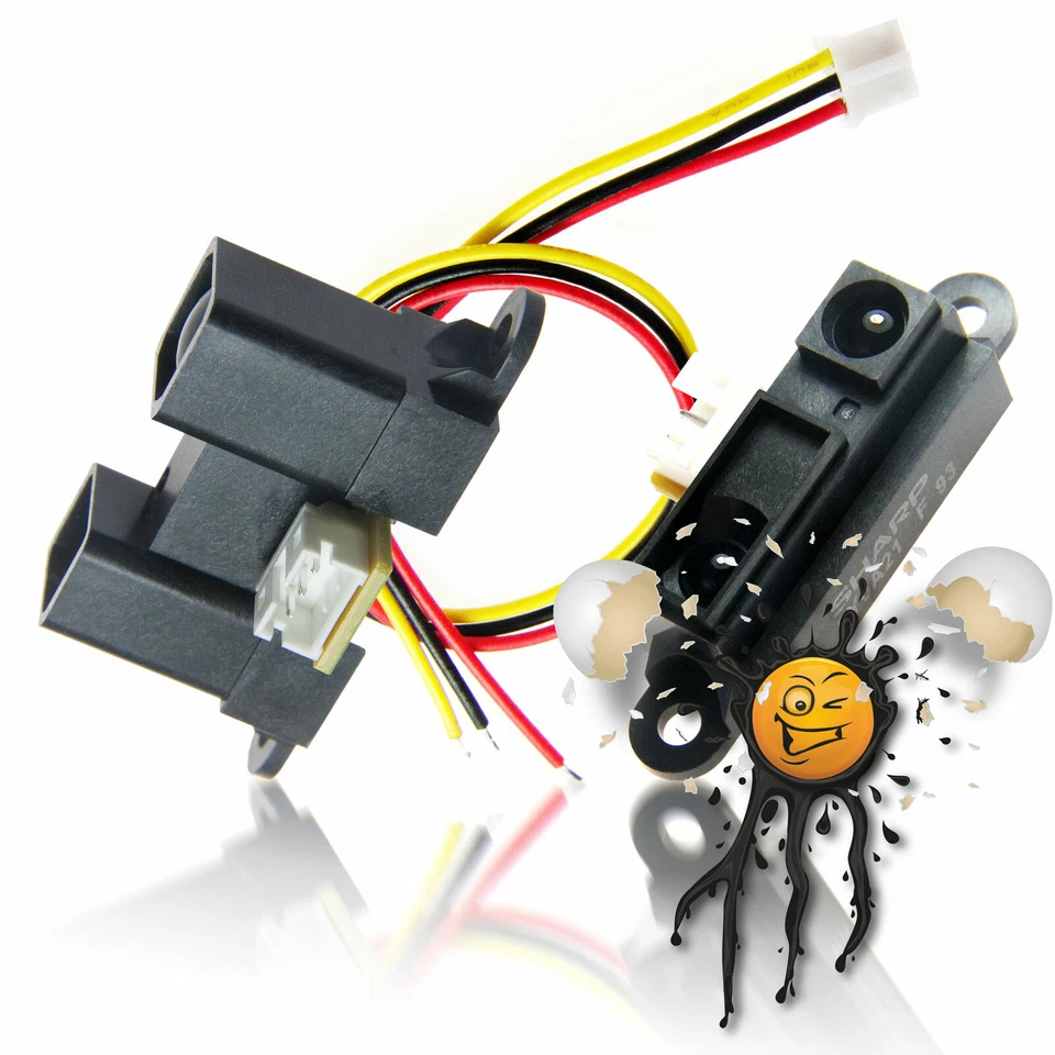 IR Distanzsensor Sharp GP2Y0A analog 4,5-5,5V 10-150cm GP2Y0A21 ESP8266 ESP32 - Bild 1 von 1