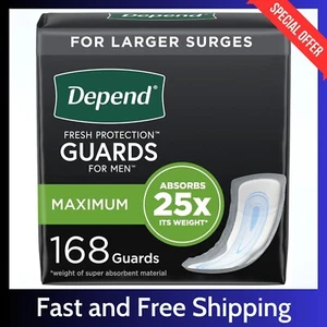 Depend Incontinence Guards/Incontinence Pads fr Men/Bladder Control Pads Maximum - Picture 1 of 17