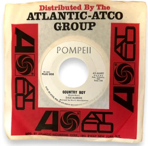 Dale McBride – Country Boy / Born To Love You (45 PROMO)(MINT NEW) - Imagen 1 de 6