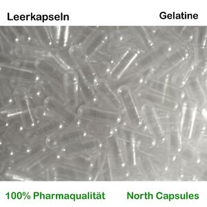 Leerkapseln Hartgelatine - Gr 00 -Leere Kapseln Gelatine - 100% Pharma - EUROPA