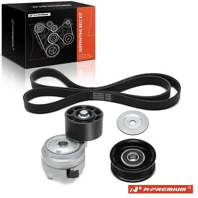Kit de componentes de transmisión por correa serpentina A-Premium 3x para Peterbilt 320 579 2014-2017 Foto 1 de 4