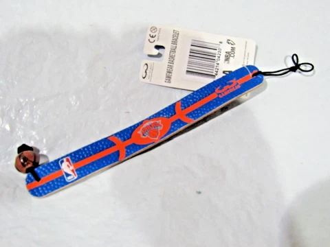 NBA New York Knicks Basketball Blue w/Orange Stripes Bracelet by GameWear Cover