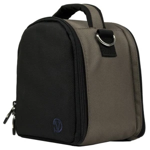 Portable Grey Nylon DSLR Camera Carry Case Shoulder Bag For Canon / Nikon / Sony - Picture 1 of 9