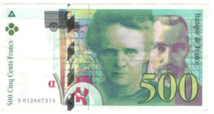 Billet de 500 Francs Pierre et Marie Curie SUP 1994 ( 081* ) - Bild 1 von 3