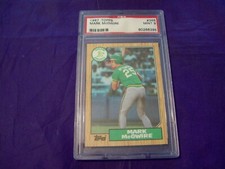 1987 TOPPS #366 MARK MCGWIRE ROOKIE CARD PSA 9