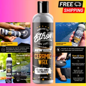 Ethos Ceramic Wax, Aerospace Coating Protection, Ceramic Polish, Slick 8 Oz NEW - Picture 1 of 7
