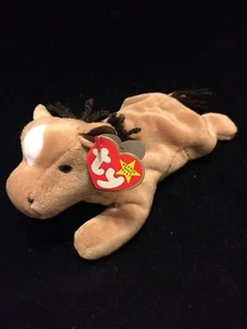 Ty Beanie Baby DERBY the Horse Retired 1995 NEW Rare with Errors, Mint - Picture 1 of 7