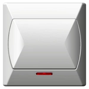Big Button Basic Indoor Light Switch Click Wall Plate with Light Three Colours - Imagen 1 de 8