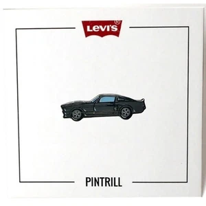 ⚡RARE⚡ PINTRILL x FORD x LEVI’S Black Ford Mustang Pin *BRAND NEW* LIMITED ED 🚗 - Picture 1 of 3