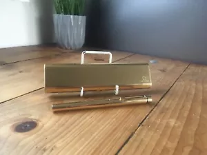 VERPACKTER VINTAGE SHEAFFER TARGA 1020 IMPERIAL MESSINGGEHÄUSE 14K GOLDFEDER FÜLLFEDERHALTER - Bild 1 von 14