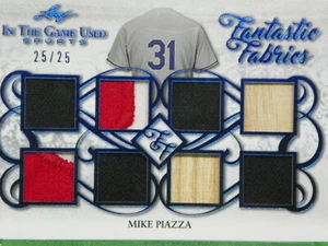 ITG 2019 usado telas deportivas fantásticas azul marino Mike Piazza/25 - Imagen 1 de 2
