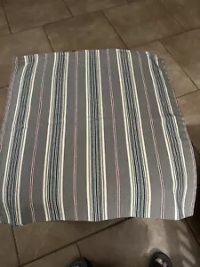2 Ikea Cushion Pillow Cover Daggvide Gray Striped 20 x 20" Cotton 303.147.49 - Picture 1 of 5