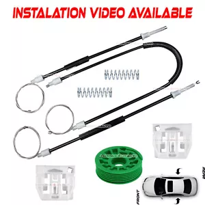 03 - 11 FOR MASERATI QUATTROPORTE REAR RH & LH WINDOW REGULATOR KIT 3 CABLES - Picture 1 of 5