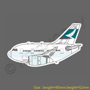 Airbus A330 Cathay Pacific Egg Plane Q Logo Adhesivo (Tamaño 9 cm x 5,2 cm) - Imagen 1 de 1