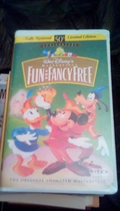 Walt Disney's Masterpiece 50th Anniversary Fun And Fancy Free VHS Mickey Mouse - Picture 1 of 3
