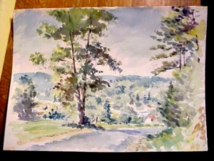 HOWARD D. BECKER elencato Honesdale PA artista PA PAESAGGIO LOCALE PITTURA acquerello - Foto 1 di 4