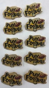 (10) Play Football NFL Football Vintage Original Pin Button Pinback Lot - Picture 1 of 3