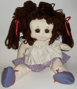 VTG VERA BRADLEY DOLL Purple DRESS SMOCK BLOOMERS / RARE 1986 With Rag Doll - Picture 1 of 9