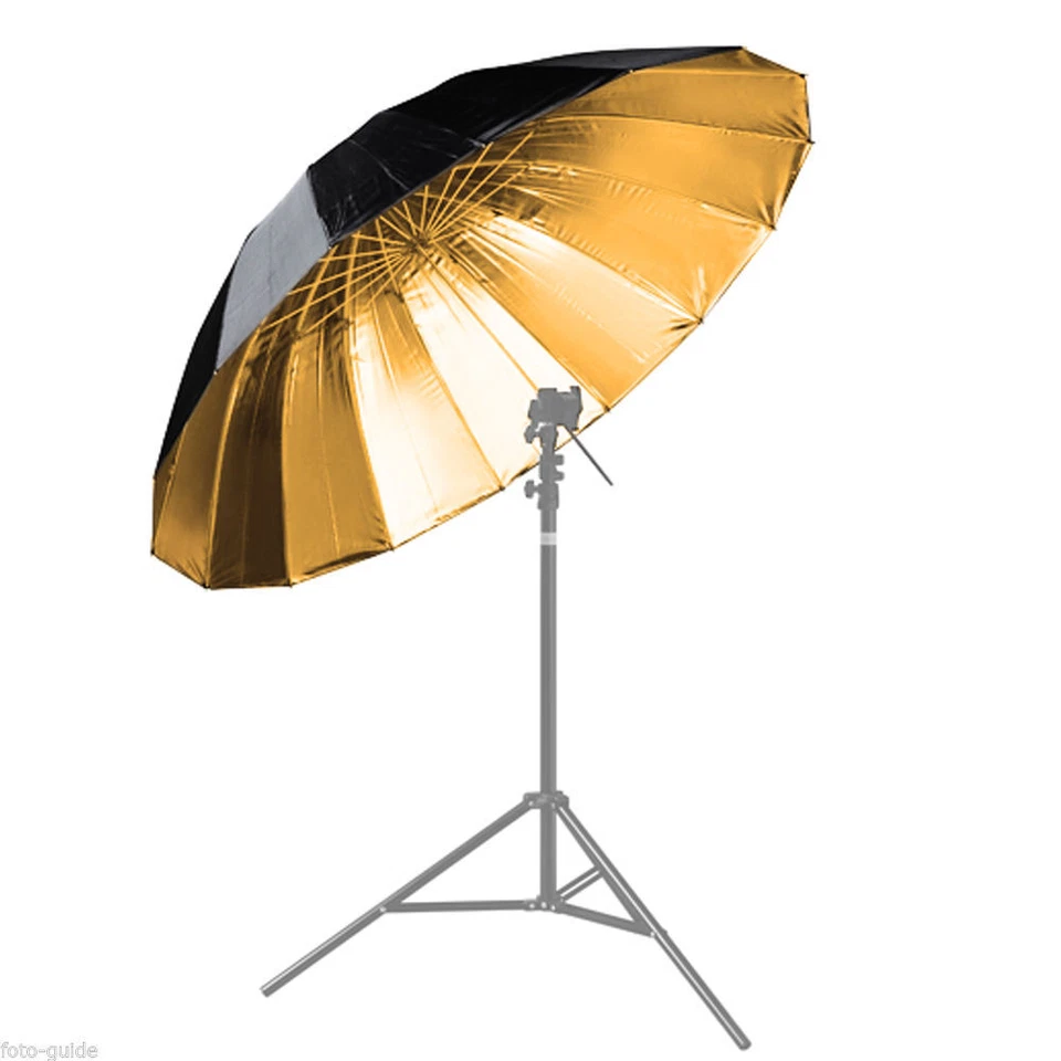 Studio umbrella reflex umbrella black/gold ø 150 cm umbrella reflector - Image 1 of 1
