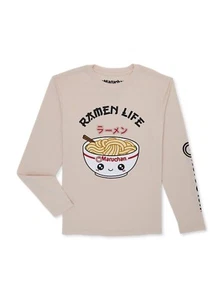 BOYS MARUCHAN RAMEN LIFE GRAPHIC DESIGN T-SHIRT SIZE S ( 6 / 7 ) NEW WITH TAGS - Picture 1 of 7