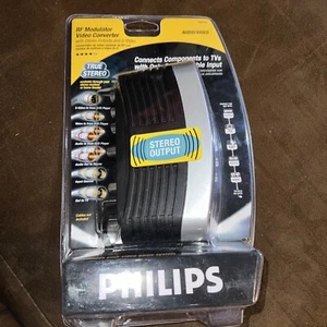 Philips RF Modulator Video Converter PH61155 True Stereo Outputs Audio VIdeo - Picture 1 of 2