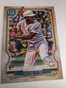 Topps Gypsy Queen Players Weekend Jumbo 2020 5x7 Aristides Aquino Reds RC/49 - Imagen 1 de 1