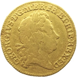 1717 Mezza Guinea Giorgio I moneta d'oro Regno Unito (MO3047-) - Foto 1 di 2