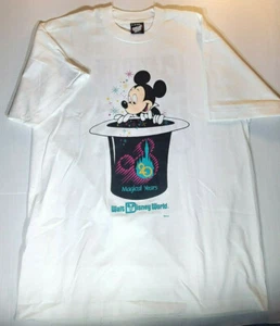 VTG NWOT 1991 Disney 20 Magical Years Burger King T Shirt Men L-XL Mickey Mouse - Picture 1 of 12