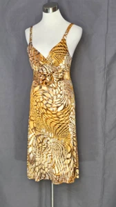 I Me - Abstract Print Multicolor Sundress with Accent at Waist - Small - Picture 1 of 3