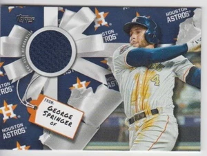 2019 Topps Walmart Holiday Mega George Springer Relic Jersey Card Astros - Picture 1 of 1