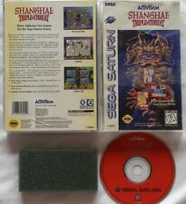 Sega Saturn SHANGHAI: TRIPLE THREAT Puzzle Video Game Complete w/ Manual