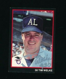 1988 T & M Umpires #30 Tim Welke signed autograph tough set break * SWSW6