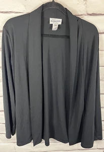 Pendleton Women's Size M Black Long Sleeve Open Cardigan - Picture 1 of 4