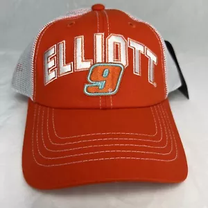2023 Chase Elliott # 9 NASCAR Trucker Hat Sombrero Tapa ajustable Hendrick Orange - Imagen 1 de 8