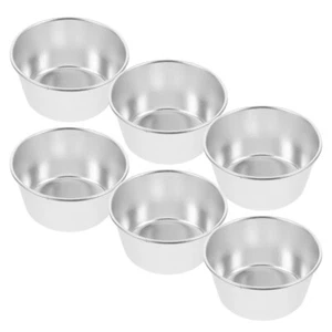 6 pz/set tazza budino acciaio inox teglie torte tazze da forno teglie da forno - Foto 1 di 12