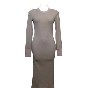 NWT Kenneth Kole Womens Small Crew Neck Waffle Knit Pencil Dress Long Sleeve - Picture 1 of 6