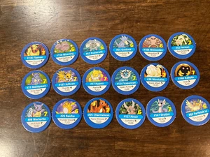 Pokemon Master Trainer Board Game 1999 Replacement blue chip pieces pogs - Picture 1 of 8
