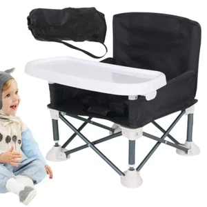 Baby Highchair Foldable Infant Feeding Toddler Table Chair Portable Seat Travel - Picture 1 of 20