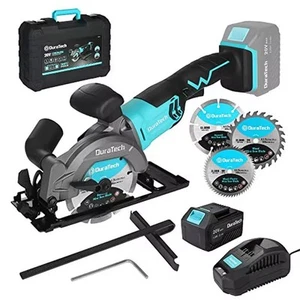 DURATECH 20V Cordless Mini Circular Saw 4-1/2" Compact Electric Circular Saw Set - Picture 1 of 3