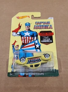 Hot Wheels '40 Ford Coupe Captain America (falsch verpackt) - Bild 1 von 2