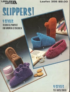 ¡Zapatillas! Libro artesanal de artes de ocio estilos de zapatillas para ganchillo y tejido - Imagen 1 de 2