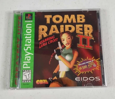 Tomb Raider II Starring Lara Croft (Sony PlayStation 1, 1997) PS1 Completo - Imagem 1 de 3